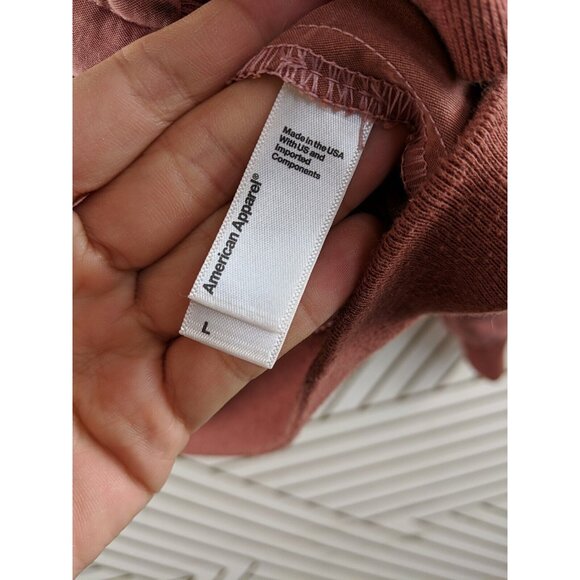 American Apparel Women's Zip Up Jacket Orange Size Large READ - Picture 6 of 8